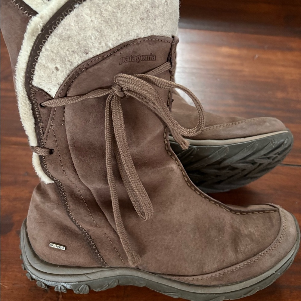 Patagonia Women's Brown Boots vintage winter waterproof size 7